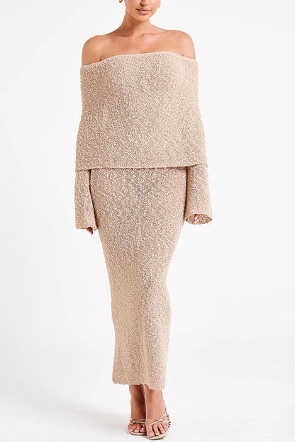 Lina - Maxi Boucle Dress