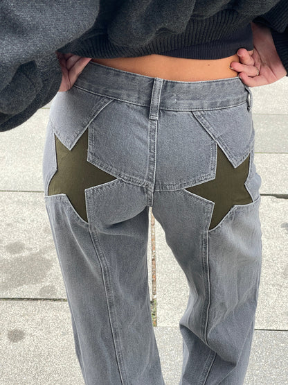 Lola Star Jeans - Oversized jeans met sterren